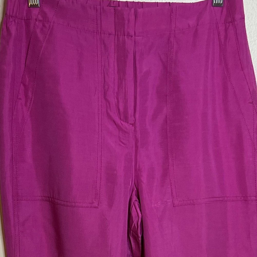 J. Crew Factory Magenta Straight Leg Pants